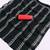black printed pure cotton black saree with blouse