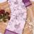 Purple printed pure cotton multicolor saree with blouse