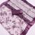 Purple printed pure cotton multicolor saree with blouse