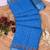 blue printed pure cotton blue saree with blouse