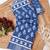 blue printed pure cotton blue saree with blouse