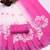 white printed pure cotton white, pink saree with blouse
