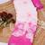 white printed pure cotton white, pink saree with blouse