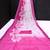 white printed pure cotton white, pink saree with blouse