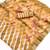 brown printed pure cotton brown saree with blouse