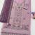 Lavender chiffon semi stitched suit with embridery & sequin work