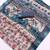 multicolor printed pure cotton multicolor saree with blouse