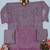 Purple chiffon semi stitched suit with embridery & sequin work
