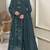 D emerald silk semi stitched suit with embridery & sequin work