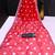 red printed pure cotton red saree with blouse