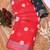 red printed pure cotton red saree with blouse