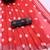red printed pure cotton red saree with blouse