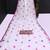 white printed pure cotton white saree with blouse
