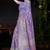  Lavender silk blend Saree with Zari & Floral Thread Work