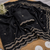 Black Color Beads and Handwork Satin Saree
