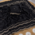 Black Color Beads and Handwork Satin Saree