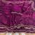 Magenta Color Beads and Handwork Satin Saree