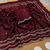 Maroon Color Beads and Handwork Satin Saree