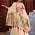 Glamorous Cream Zari Weaving Silk Marriage Wear Lehenga Choli
