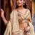 Glamorous Cream Zari Weaving Silk Marriage Wear Lehenga Choli