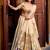 Glowing Cream Zari Embroidered Silk Wedding Wear Lehenga Choli