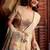 Glowing Cream Zari Embroidered Silk Wedding Wear Lehenga Choli