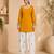 yellow rayon suit with salwar set