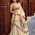 Royal Cream Zari Work Silk Navratri Wear Lehenga Choli With Dupatta