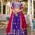 Elite Purple Embroidered Silk Wedding Wear Lehenga Choli With Dupatta