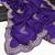 Purple Color Embroidery And Sequences Work Silk Blend Saree
