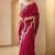 Rani Pink Color Embroidery And Sequences Work Silk Blend Saree