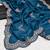 Teal Color Embroidery And Sequences Work Silk Blend Saree