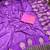 lavender concept satin effect border dola silk saree