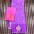 lavender concept satin effect border dola silk saree