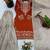 Orange silk blend embroidered sharara set
