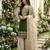 Olive silk blend embroidered sharara set