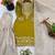 Mustard silk blend embroidered sharara set