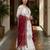 White georgette embroidered sharara set