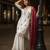 White georgette embroidered sharara set