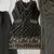 Black silk blend embroidered sharara set