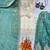 White silk blend embroidered sharara set