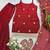 Maroon silk blend embroidered sharara set