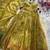 Olive organza printed gown set
