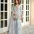 Sky blue satin embroidered farshi salwar set