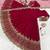 Maroon faux georgette embroidered gown set