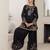 Black crepe embroidered farshi salwar set
