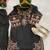 Black crepe embroidered farshi salwar set