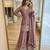 Onion pink silk blend embroidered sharara set