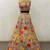 cream georgette sequin embroidered lehenga choli