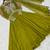 Yellow georgette embroidered gown set